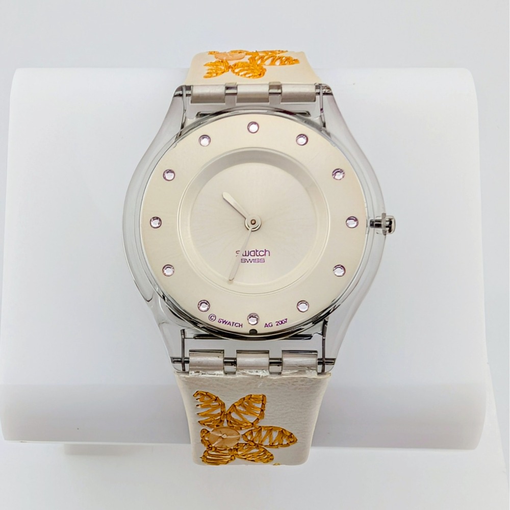 2007 Swatch Skin Madre Mia Special Mother's Day Release Watch Original Pouch View 2
